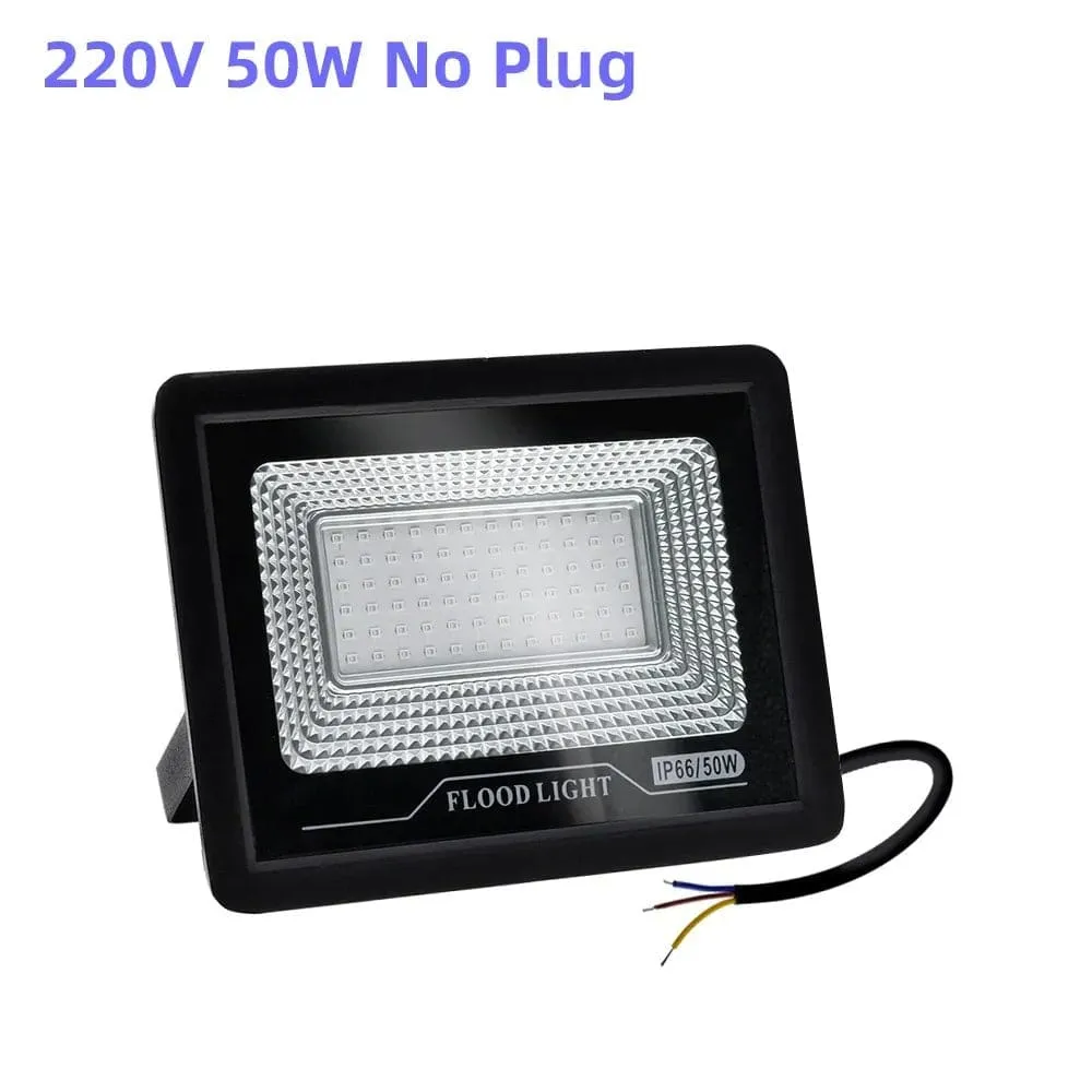 100w Led Waterproof 392nm Uv Black Light Stage Blacklight Ultraviolet Flood Lamp for Halloween Xmas Dance Dj Disco Party