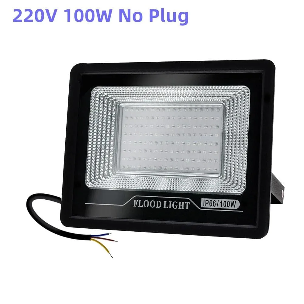 100w Led Waterproof 392nm Uv Black Light Stage Blacklight Ultraviolet Flood Lamp for Halloween Xmas Dance Dj Disco Party