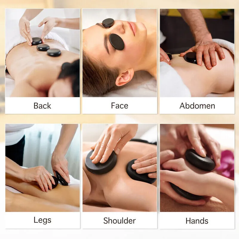 16PCS Hot Stone Heater Kit | Carry Case | AU Plug | Hot-Stones Spa Massage Heat Box