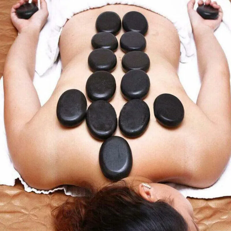 16PCS Hot Stone Heater Kit | Carry Case | AU Plug | Hot-Stones Spa Massage Heat Box