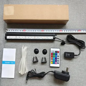 28cm LED Aquarium Lights | Submersible Air Bubble RGB Light | Fish Tank Underwater Decor