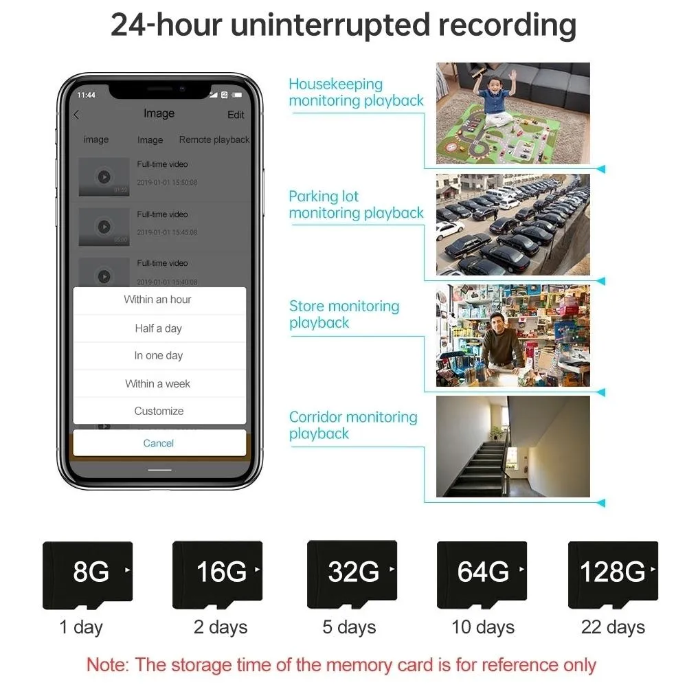 2MP Wifi Camera | AI Bird Recognition | PIR Motion Detection
