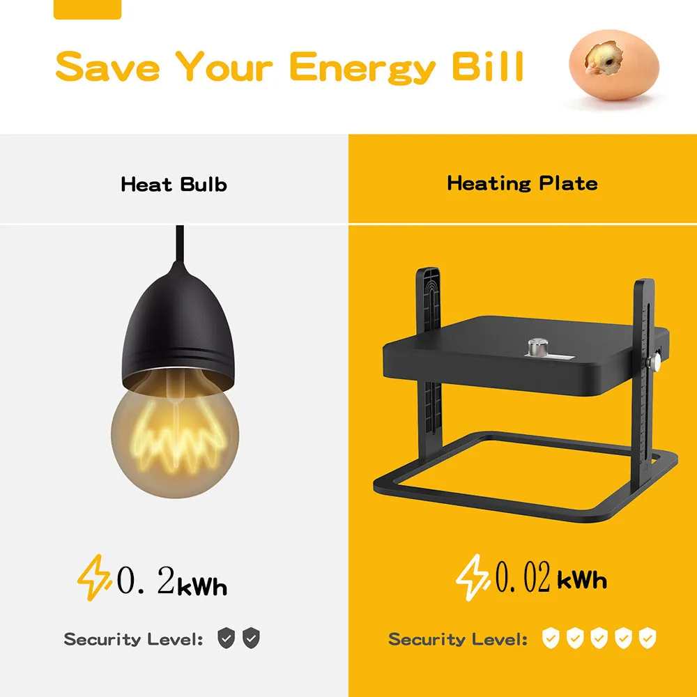 40°C to 70°C Adjustable Chick Brooder Heating Plate | Chicken Coop Duck Poultry Brooder