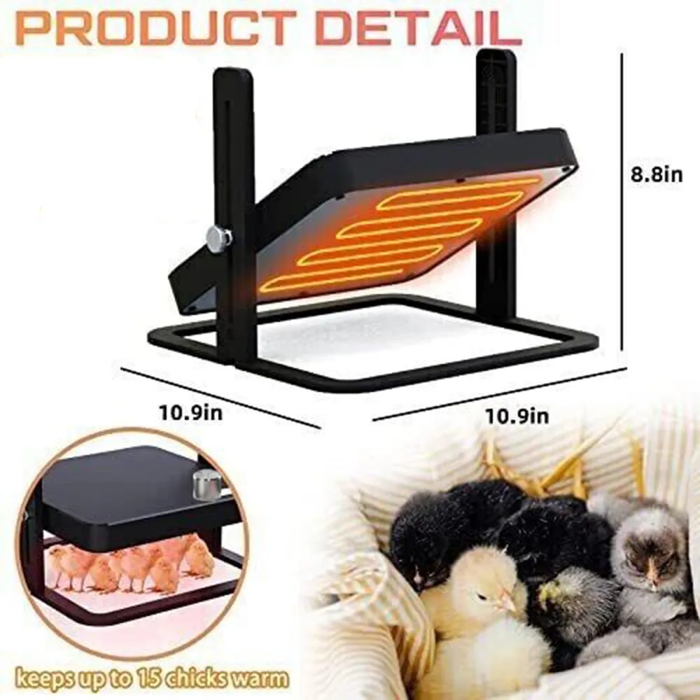 40°C to 70°C Adjustable Chick Brooder Heating Plate | Chicken Coop Duck Poultry Brooder