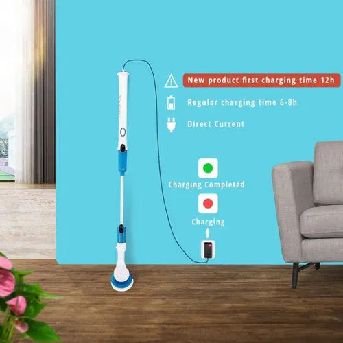 5PCS Rechargeable Spin Scrubber | Electric Turbo Scrub Cleaning Brush | Cordless Kit