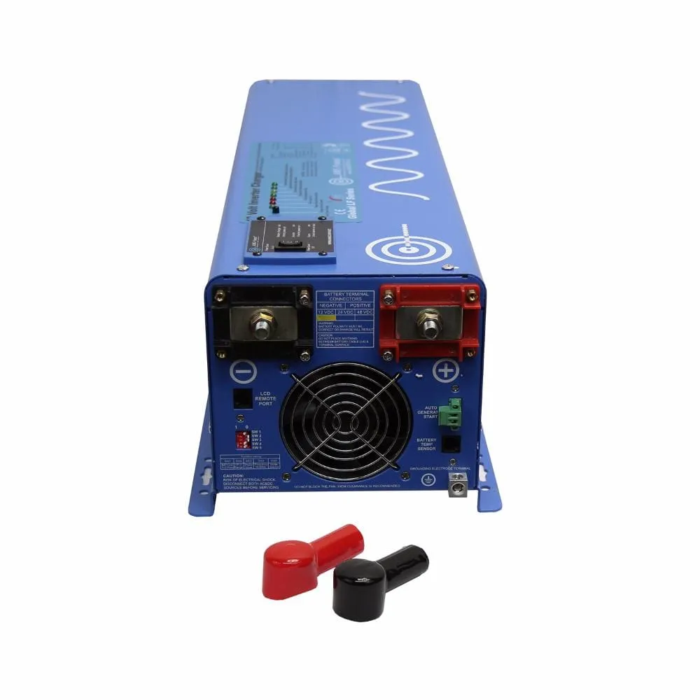 AIMS Power 4000 Watt Pure Sine Inverter Charger 12Vdc / 120Vac Input & 120/240Vac Split Phase Output