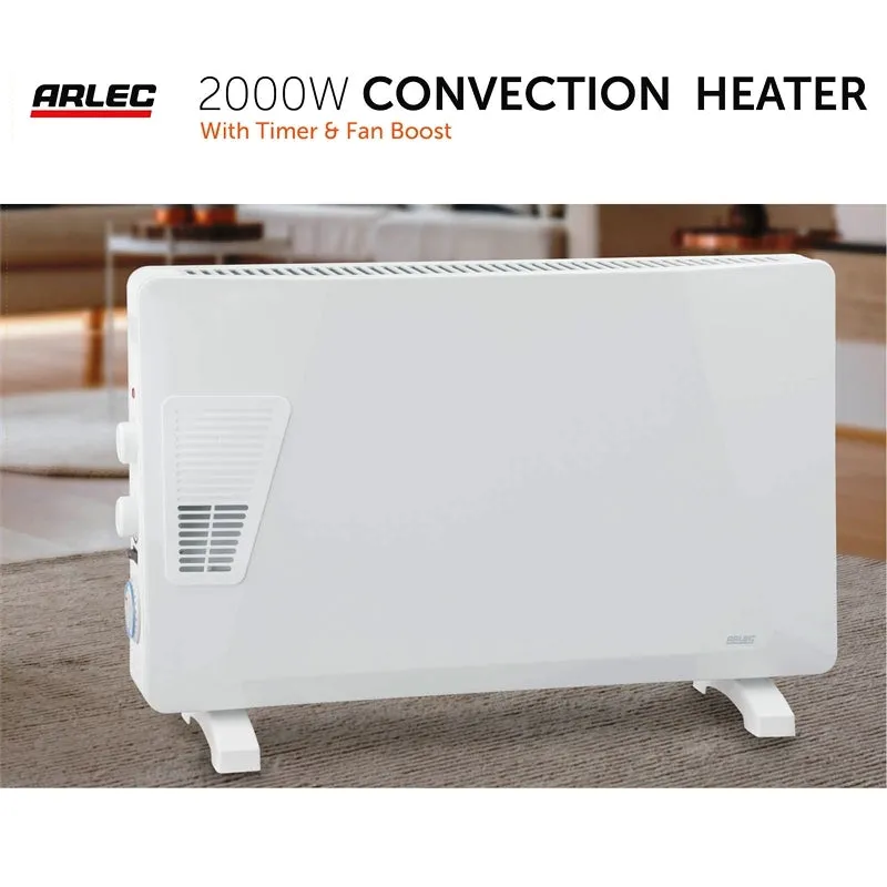 Arlec 2000W Convection Heater with Fan Boost  / Safety Overheat Protection
