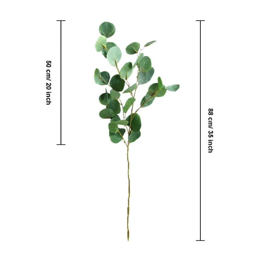 Artificial Eucalyptus Fake Leaves Plants for Wedding Bouquet DIY Arch Party Decor