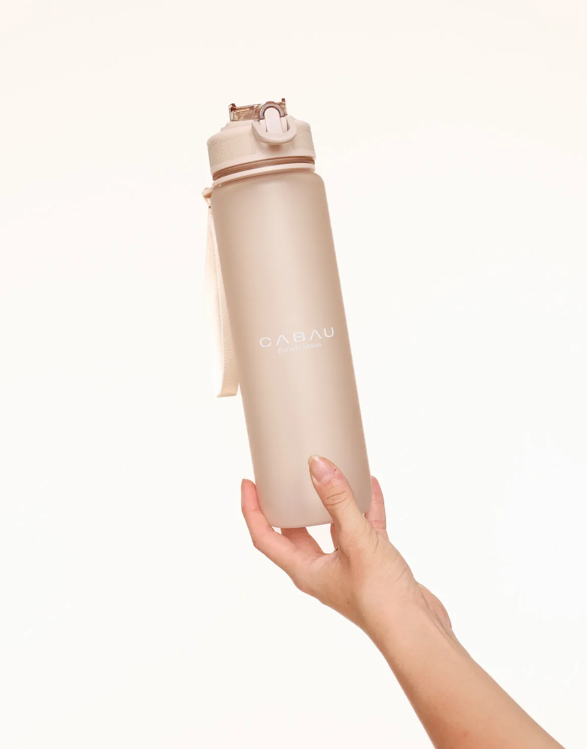 Beige Cabau Bloom - Waterfles