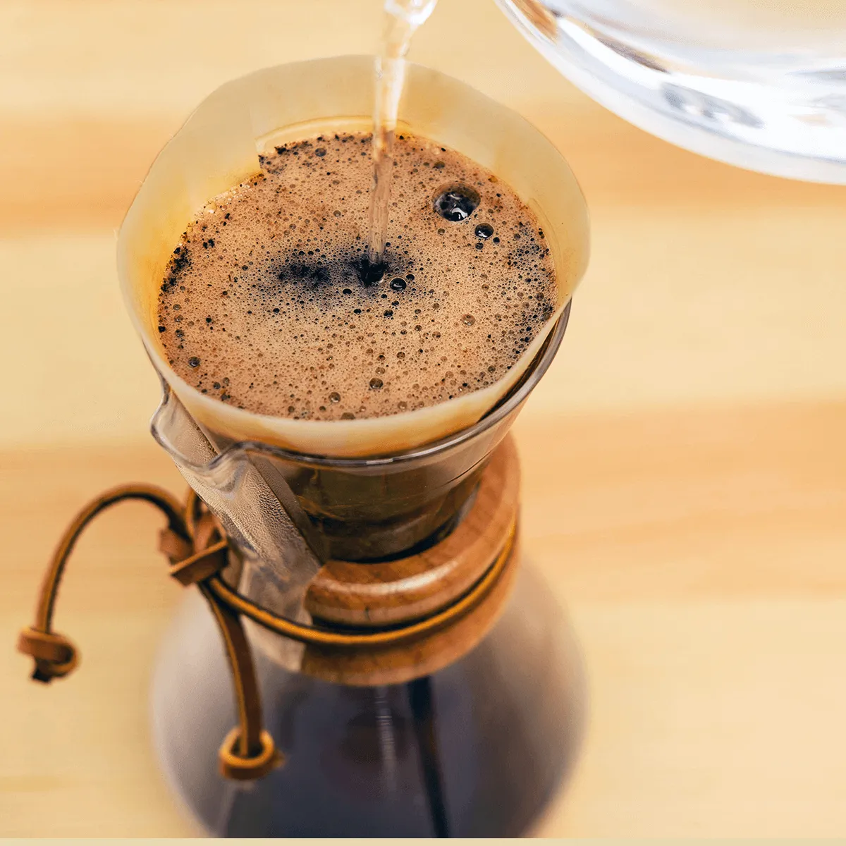 CHEMEX® ☕️  BONDED FILTERS UNFOLDED HALF MOON (Natural)