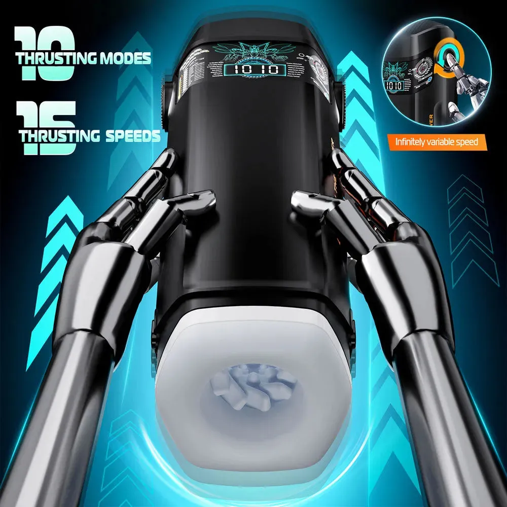 CyberSkin B-Titan -  USB Rechargeable Thrusting & Vibrating Auto Masturbator with Heater