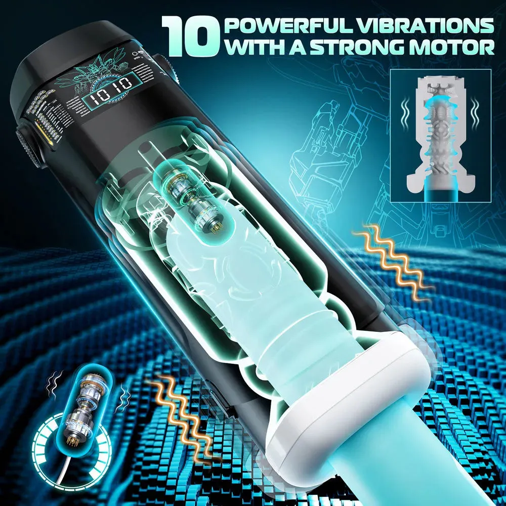 CyberSkin B-Titan -  USB Rechargeable Thrusting & Vibrating Auto Masturbator with Heater