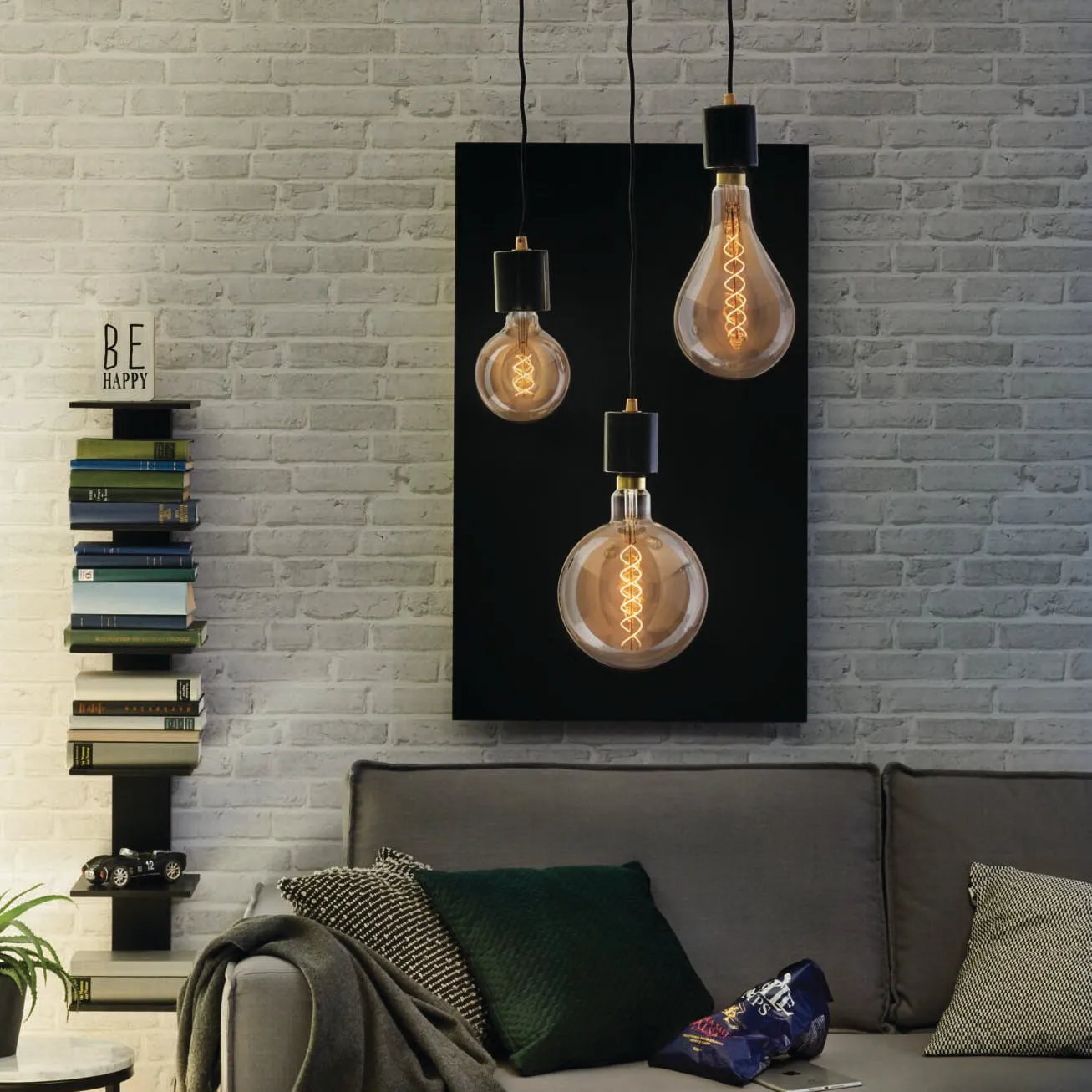 Filament LED Globe Bulb 4W E27 Smoke Glass