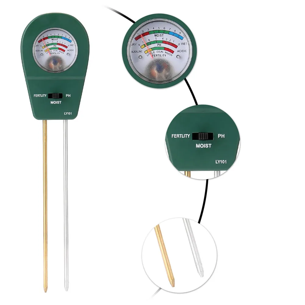 Flower and Grass Soil Moisture Detector PH Alkaline Tester