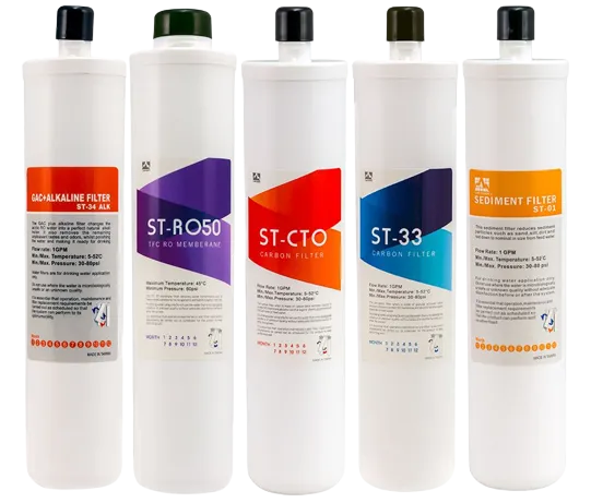 HPF 5 Stage Reverse Osmosis Full Replacement Cartridges