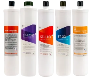HPF 5 Stage Reverse Osmosis Full Replacement Cartridges