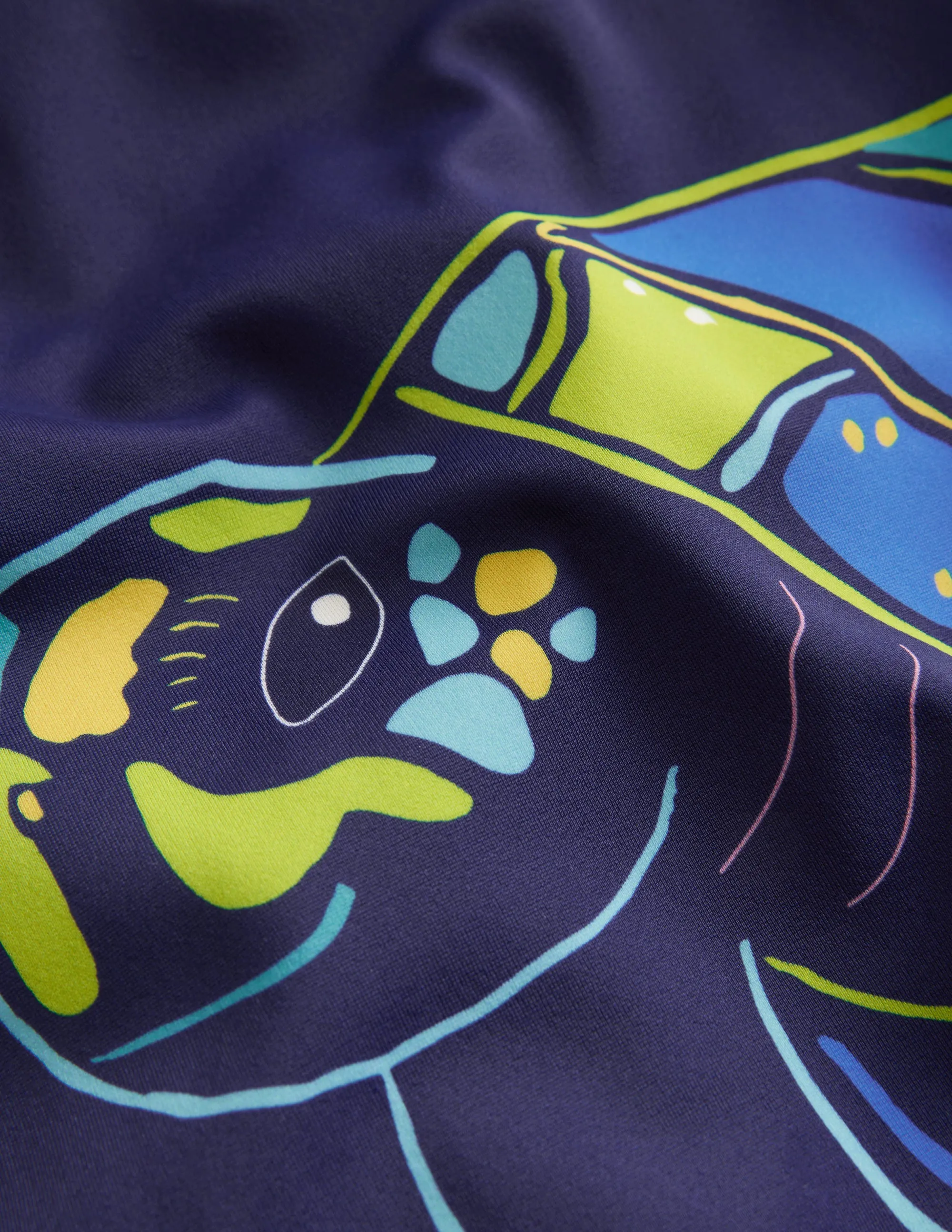 Logo Rash Vest-Turtle Blue
