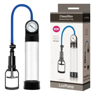 LuvPump ClassiXtra Advanced Power Pump -  Penis Pump with Pressure Gauge