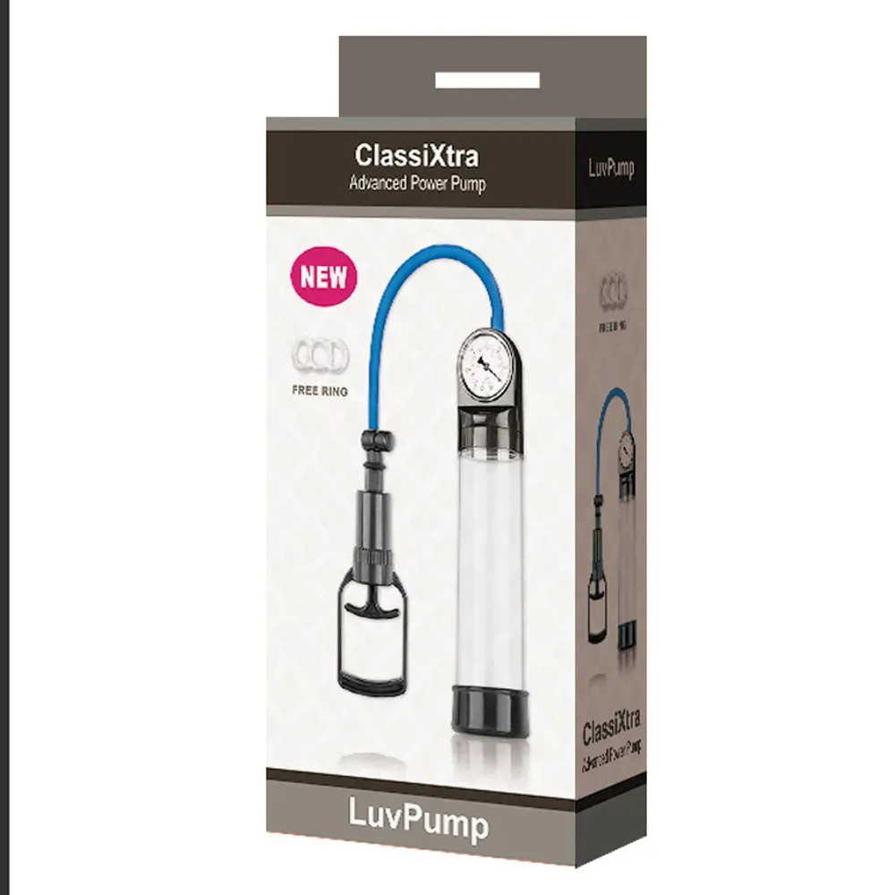 LuvPump ClassiXtra Advanced Power Pump -  Penis Pump with Pressure Gauge