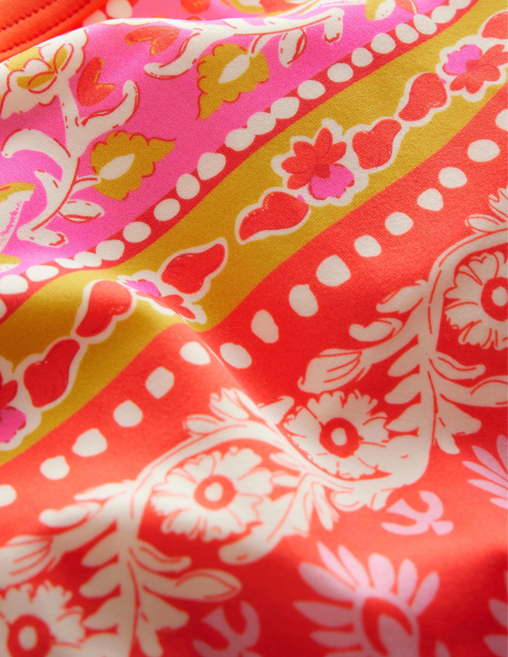 Patterned Bikini Bottoms-Firework Woodblock