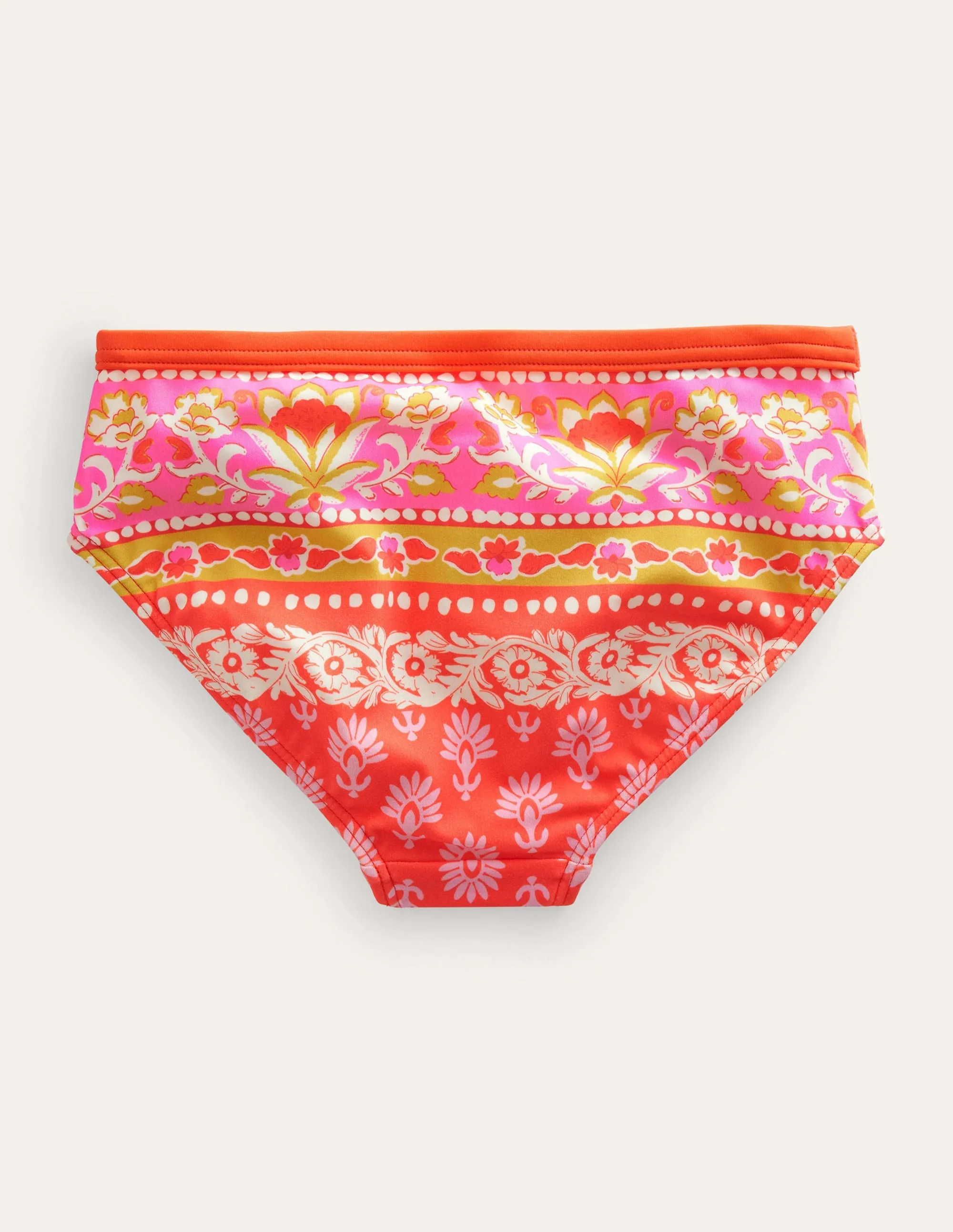 Patterned Bikini Bottoms-Firework Woodblock