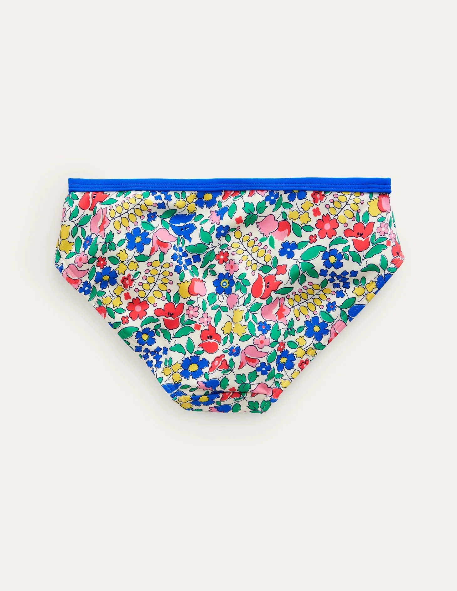 Patterned Bikini Bottoms-Multi Flowerbed
