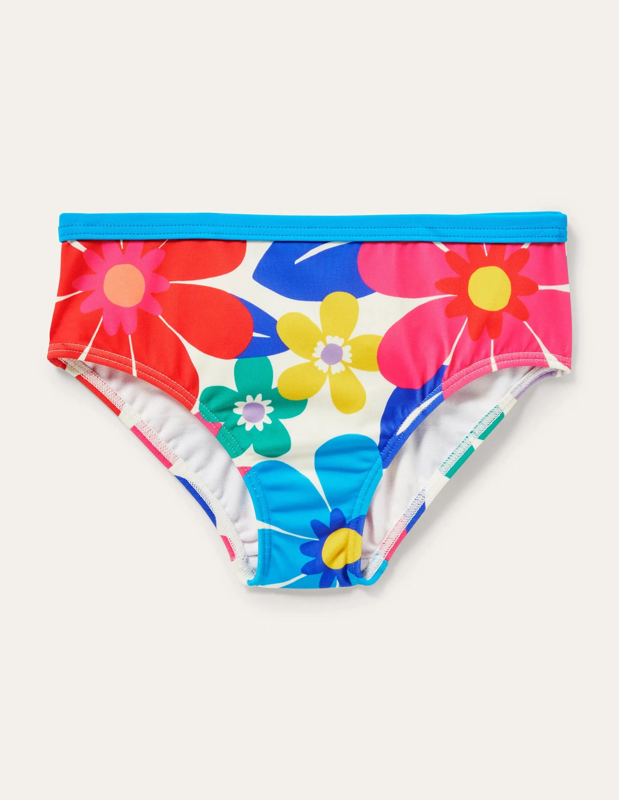 Patterned Bikini Bottoms-Multi Surf Floral