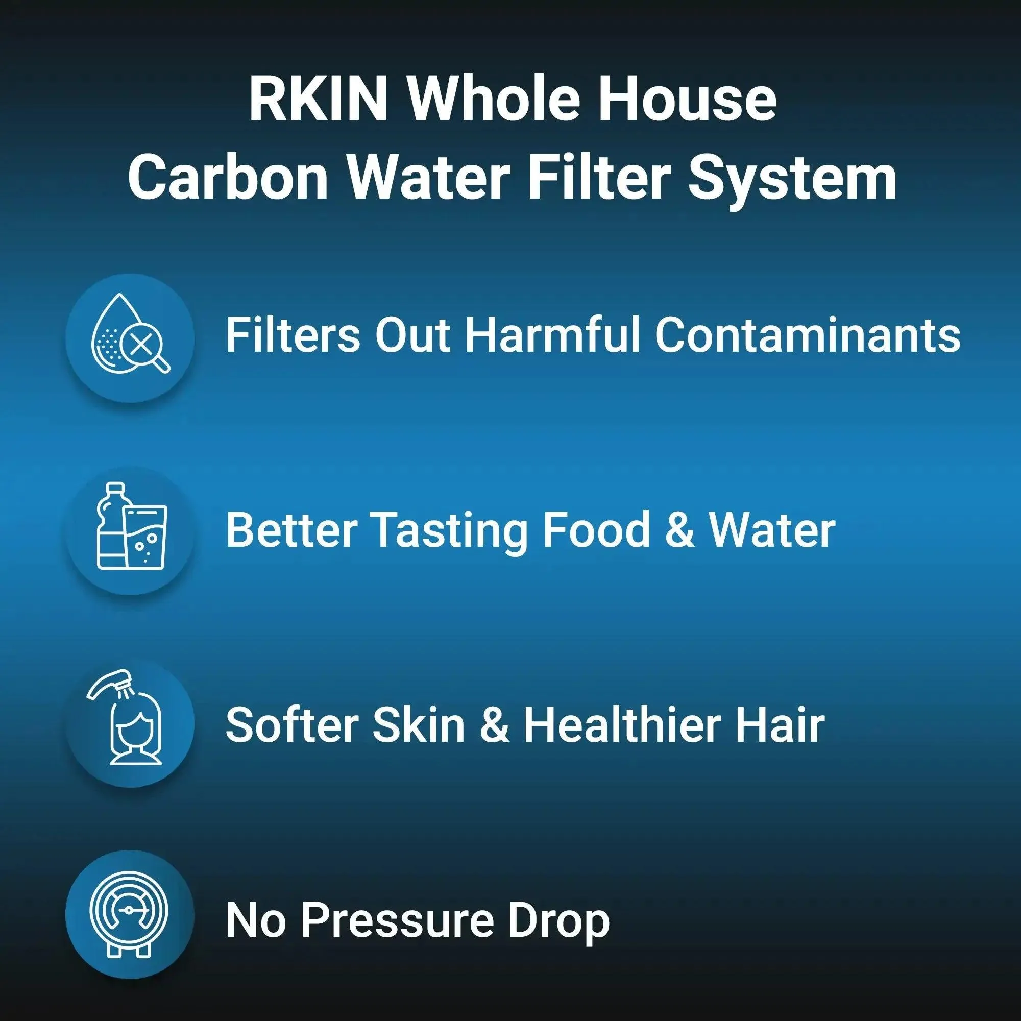 RKIN - Whole House Carbon Water Filter System