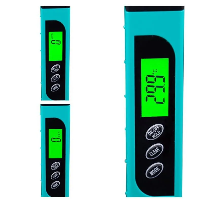 TDS EC Meter Temperature Tester pen 3 in 1 Function Conductivity Water Quality Measurement Tool