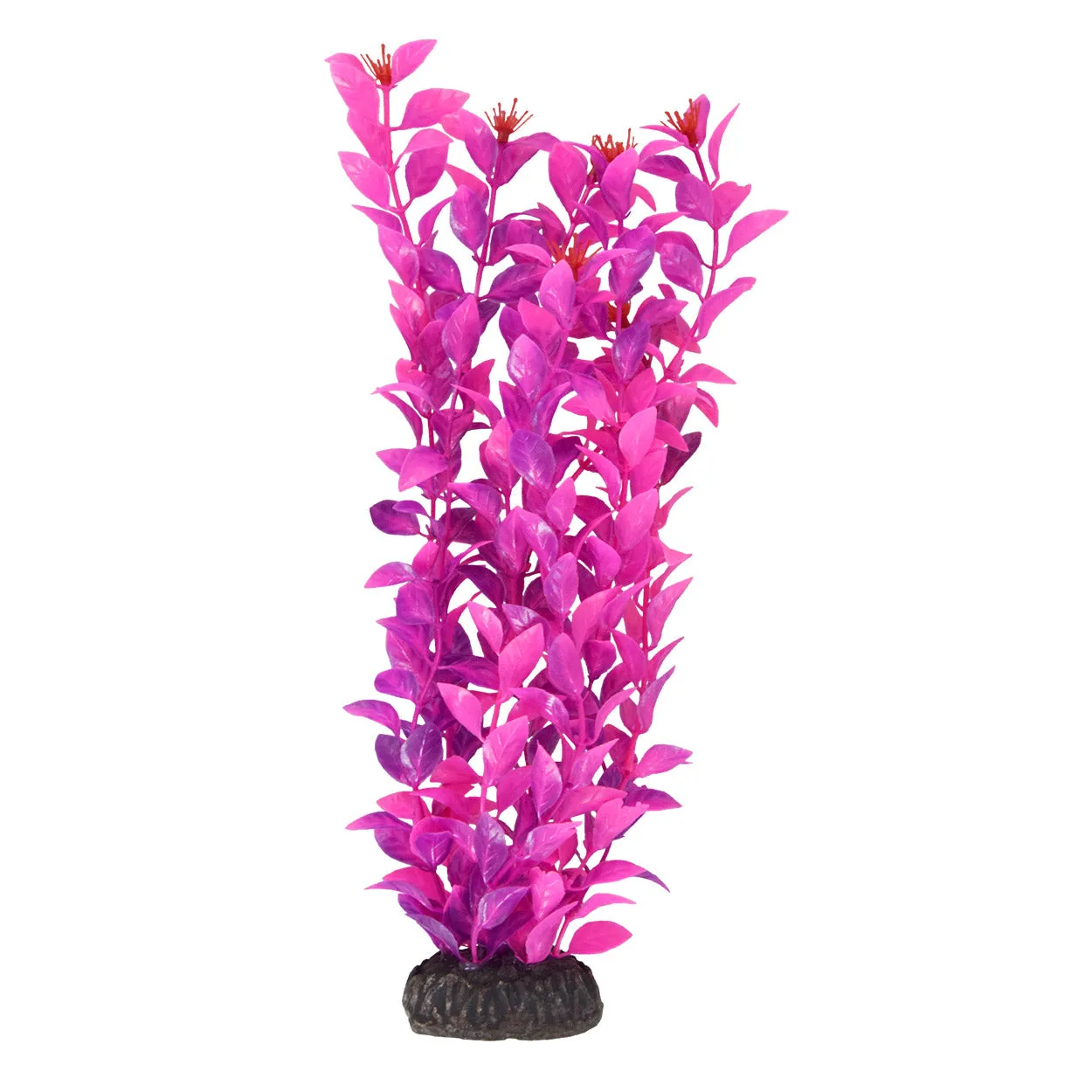 Underwater Treasures Ludwigia Pink Plastic Plant