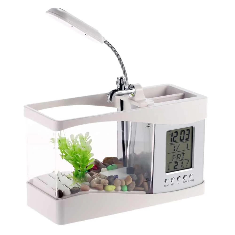 USB LED Light LCD Screen Mini Aquariums