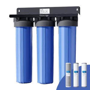 Waterdrop 3-Stage Whole House Water Filter System | Reduce Iron & Manganese